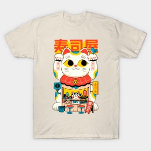 Lucky Cat Sushi Shop T-Shirt